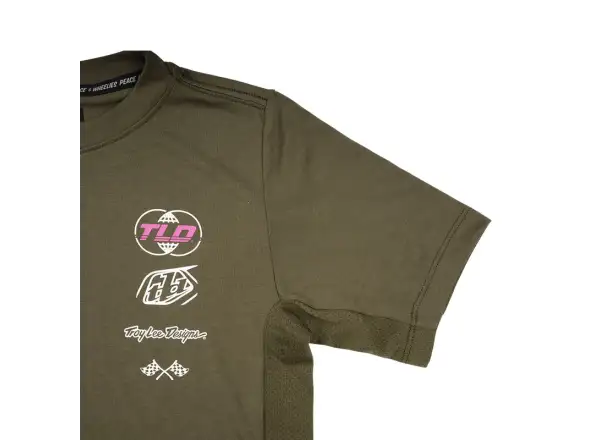 Troy Lee Designs Skyline Ride Tee dziecięca koszulka rowerowa krótki rękaw Worldwide Caper