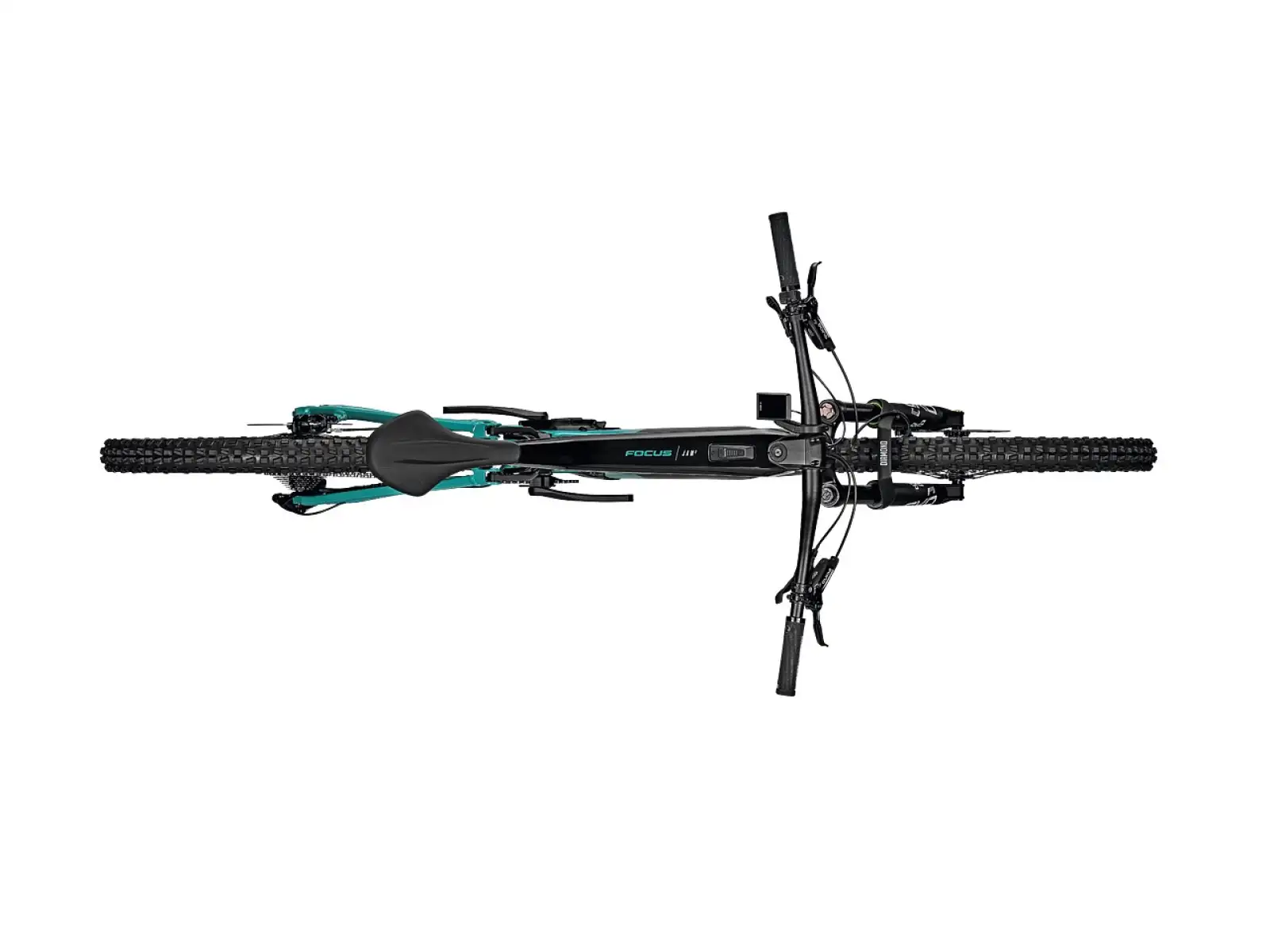 Focus Jam2 8.7 DI 625Wh górski rower elektryczny Carbon Raw Glossy / Bluegreen Glossy