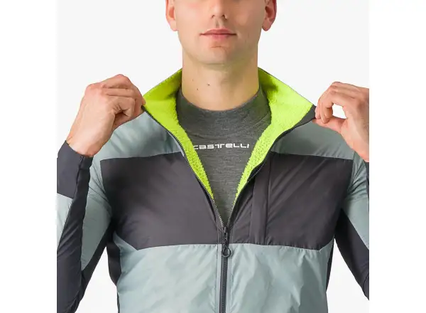 Castelli Unlimited Puffy męska kurtka Defender Green/Dark Grey
