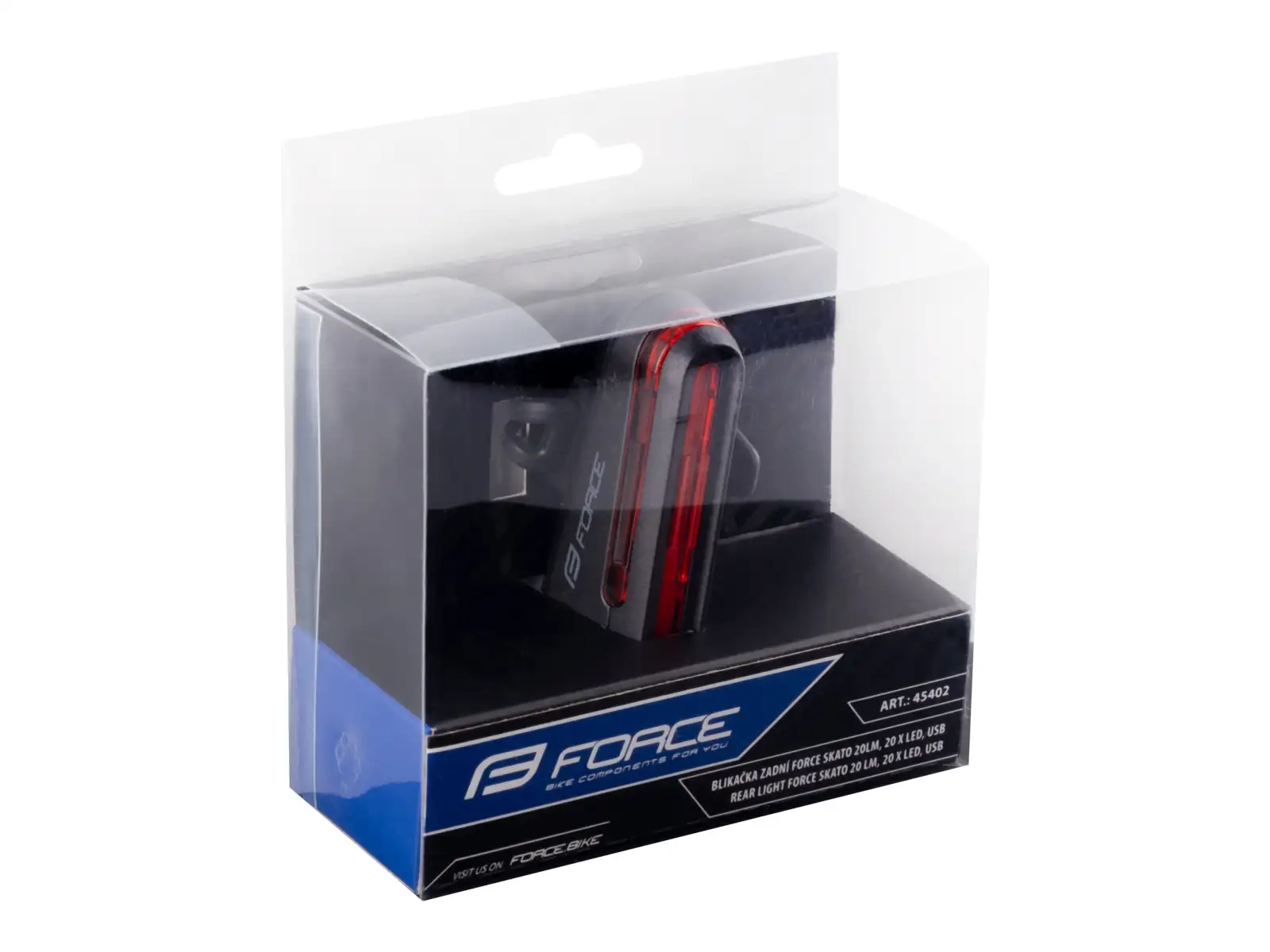 Force SKATO 20 LED tylna lampka USB-C