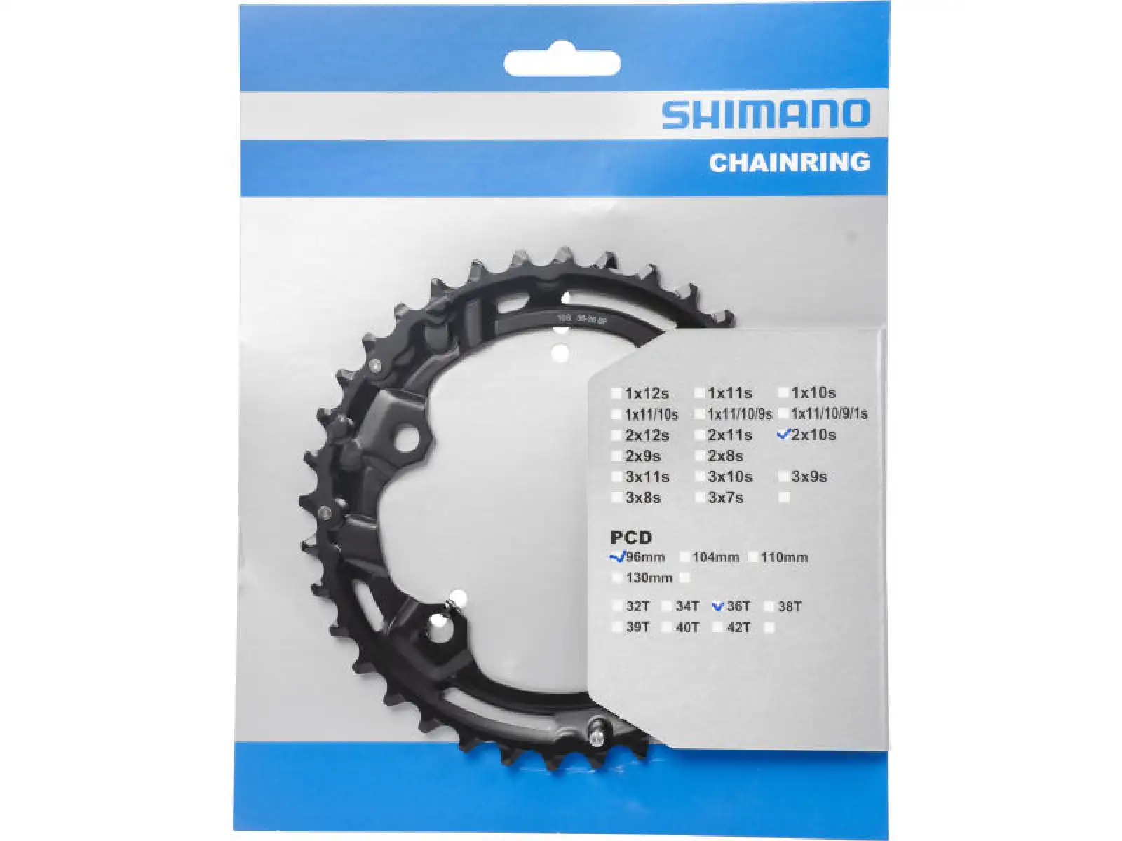 Shimano Deore FC-M4100-2/M4100-B2 tarcza 2x10 rz. 36 zębów