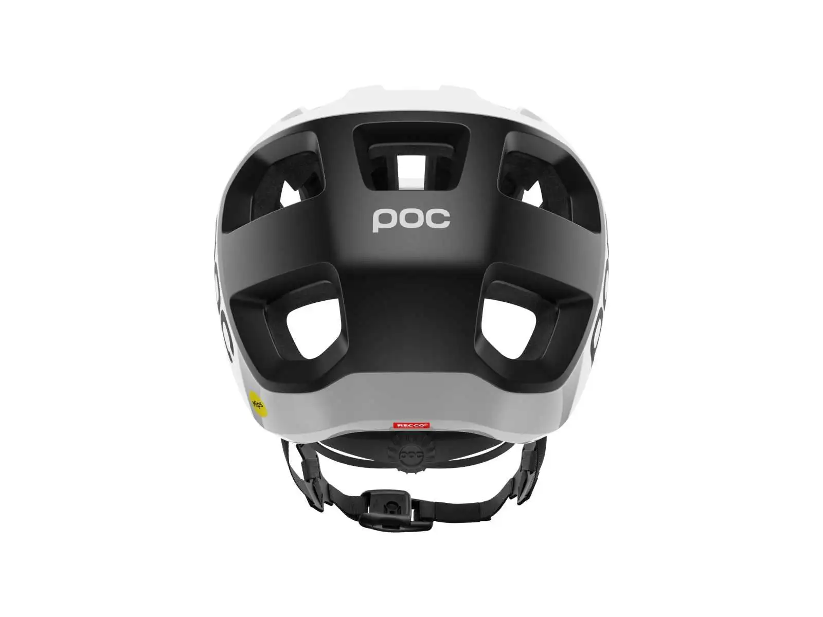 POC Cularis kask Hydrogen White/Uranium Black Matt/Logo