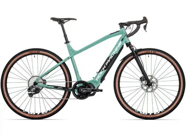 Rock Machine Gravelride e700 Di2 gravel rower elektryczny miętowy/srebrny