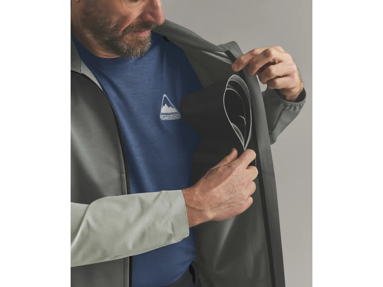 Ortovox Ortler Softshell Plus Jacket męska kurtka softshellowa Dark Sage