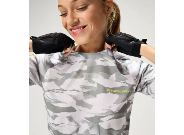 Endura LTD Mountain Camo damska koszulka krotki rekaw Haar Grey