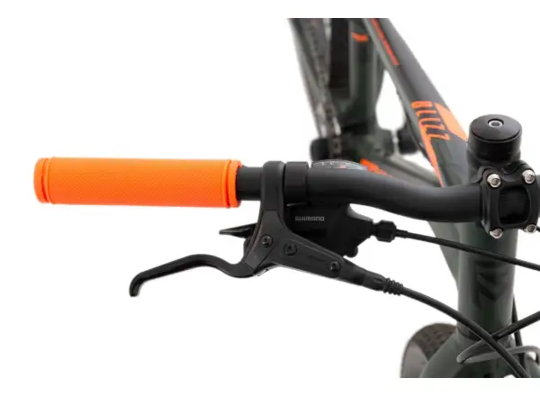 Rock Machine Blizz 24" HD dziecięcy rower górski Matte Khaki/Neon Orange/Black