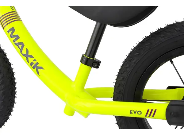rowerek biegowy MAXÍK Evo Lite fluo żółta/fioletowa