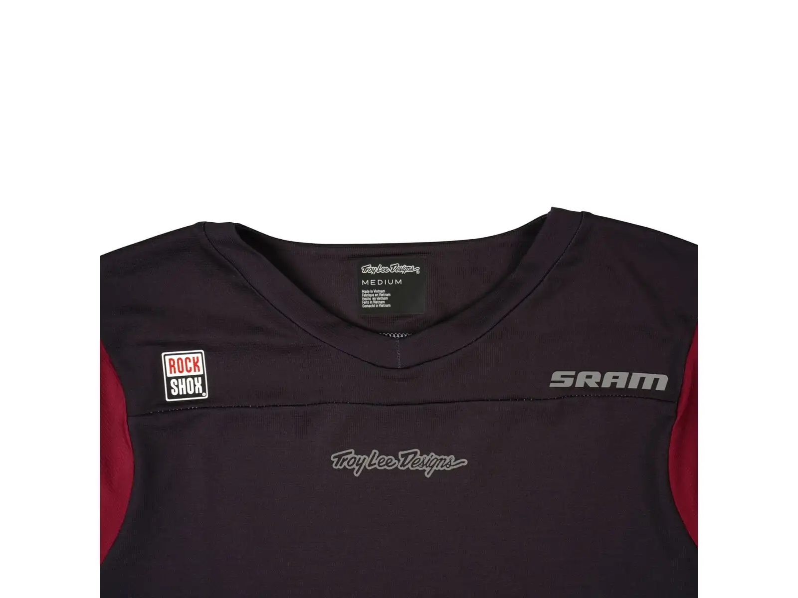 Troy Lee Designs x SRAM Skyline męska koszulka krótki rękaw Radioscape Black/Berry