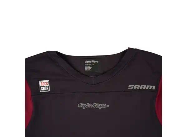 Troy Lee Designs x SRAM Skyline męska koszulka krótki rękaw Radioscape Black/Berry