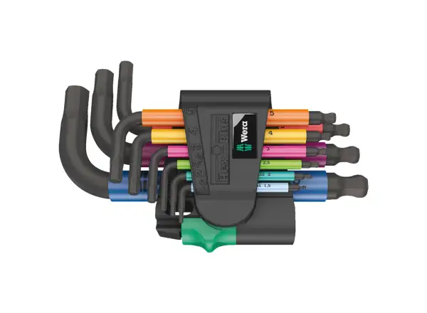 Wera 950/9 Hex-Plus Multicolour 2 klucze trzpieniowe imbusowe krótkie zestaw 9 szt.
