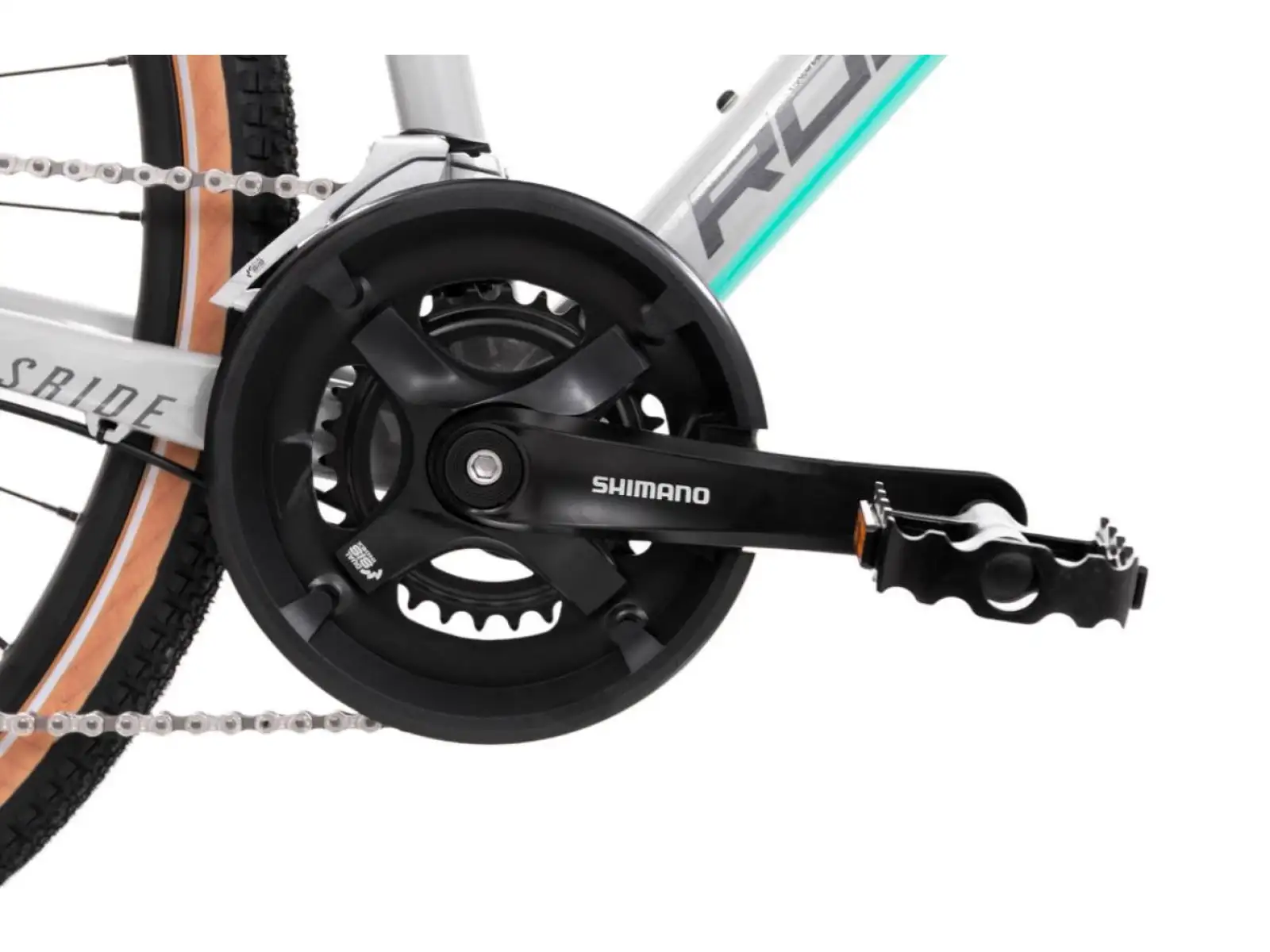 Rock Machine CrossRide 300 Lady gloss light grey/dark grey damski rower trekkingowy