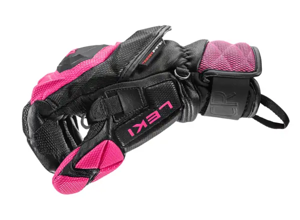Leki WCR Venom SL 3D damskie wyścigowe rękawice Black-Pink