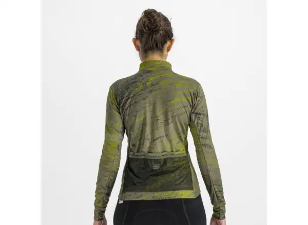 Sportful Cliff Supergiara Thermal damska koszulka dlugi rekaw beetle guacamole black