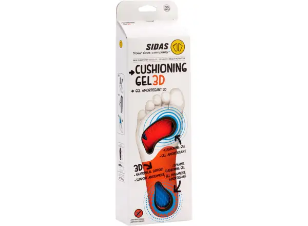 Sidas Cushioning Gel 3D wkładki do butów 1 para