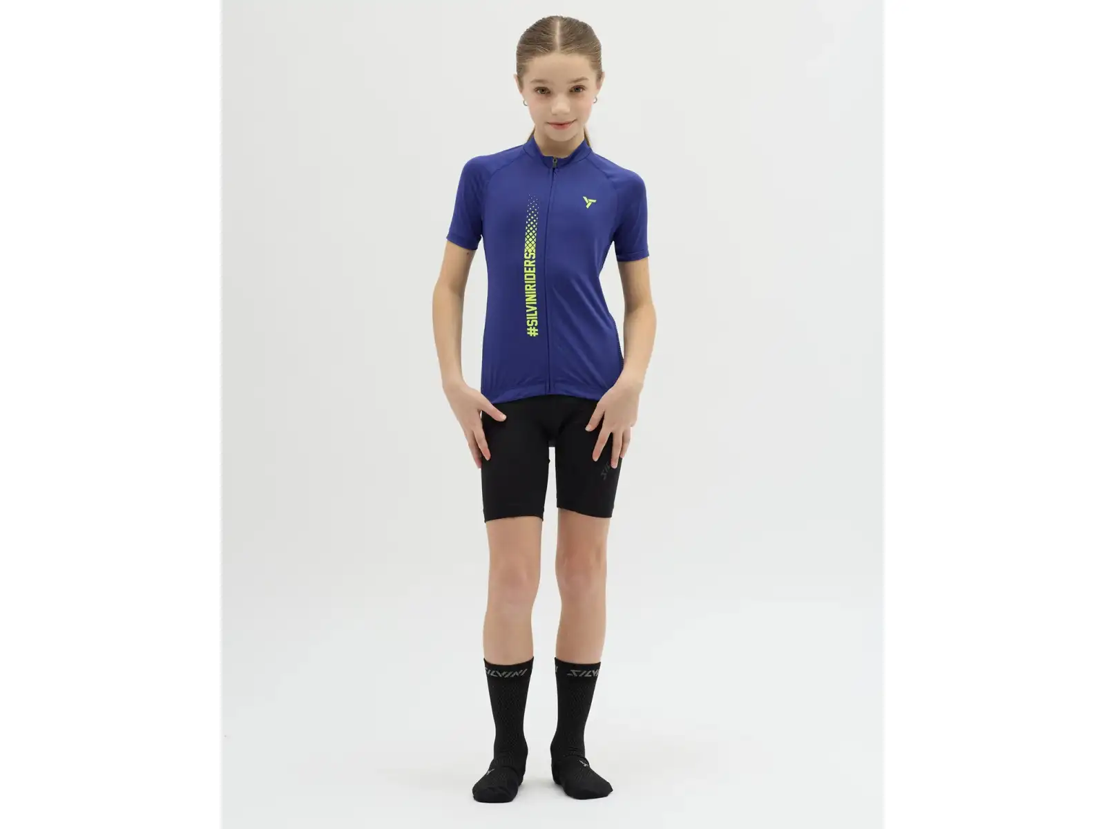 Silvini Mazzani dziecięcy dres krótki rękaw Blue/Neon