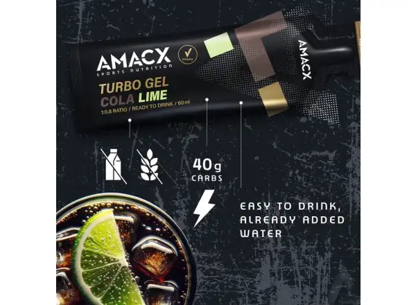 Amacx Turbo Gel żel energetyczny 60 ml Cola Lime