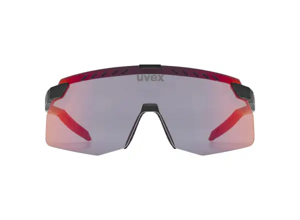 Uvex Pace Stage S okulary przeciwsłoneczne Black Matt/Mirror Red
