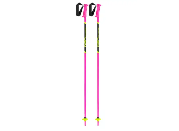Leki Racing Kids dziecięce kijki zjazdowe Neon Pink/Black/Neon Yellow