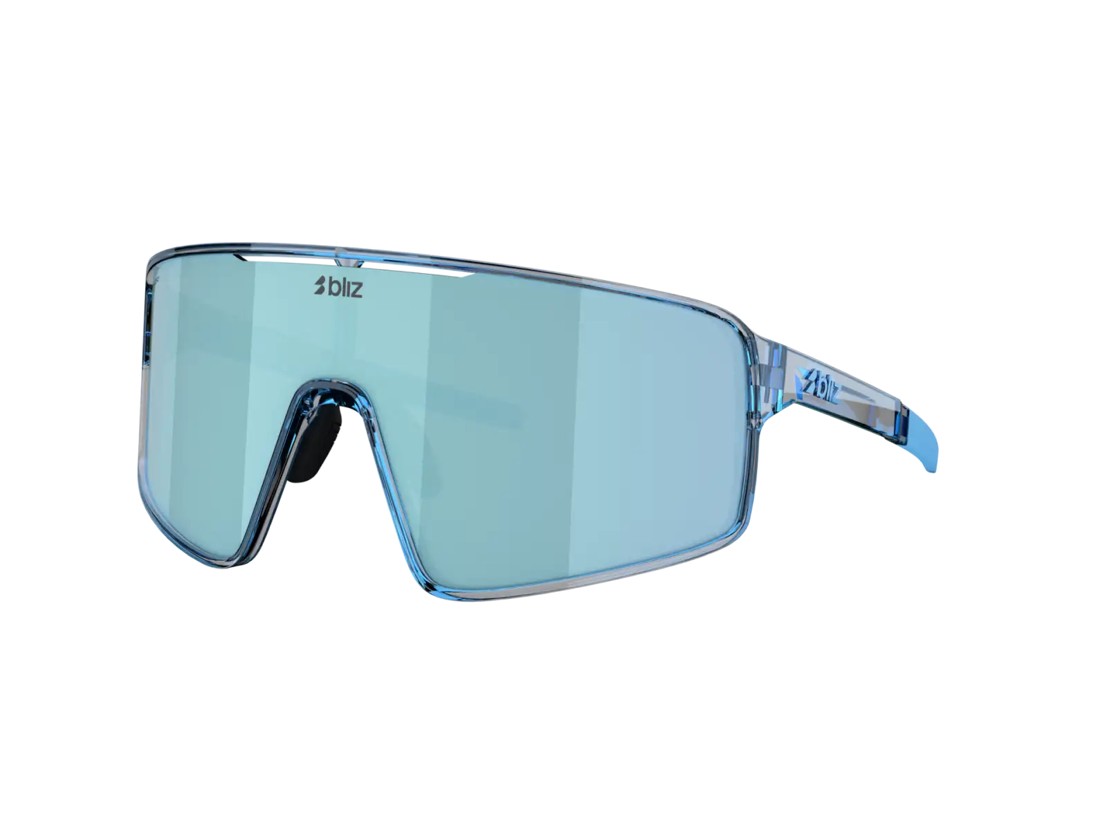 Bliz P001s okulary przeciwsłoneczne Transparent Blue/Smoke Ice Blue Multi