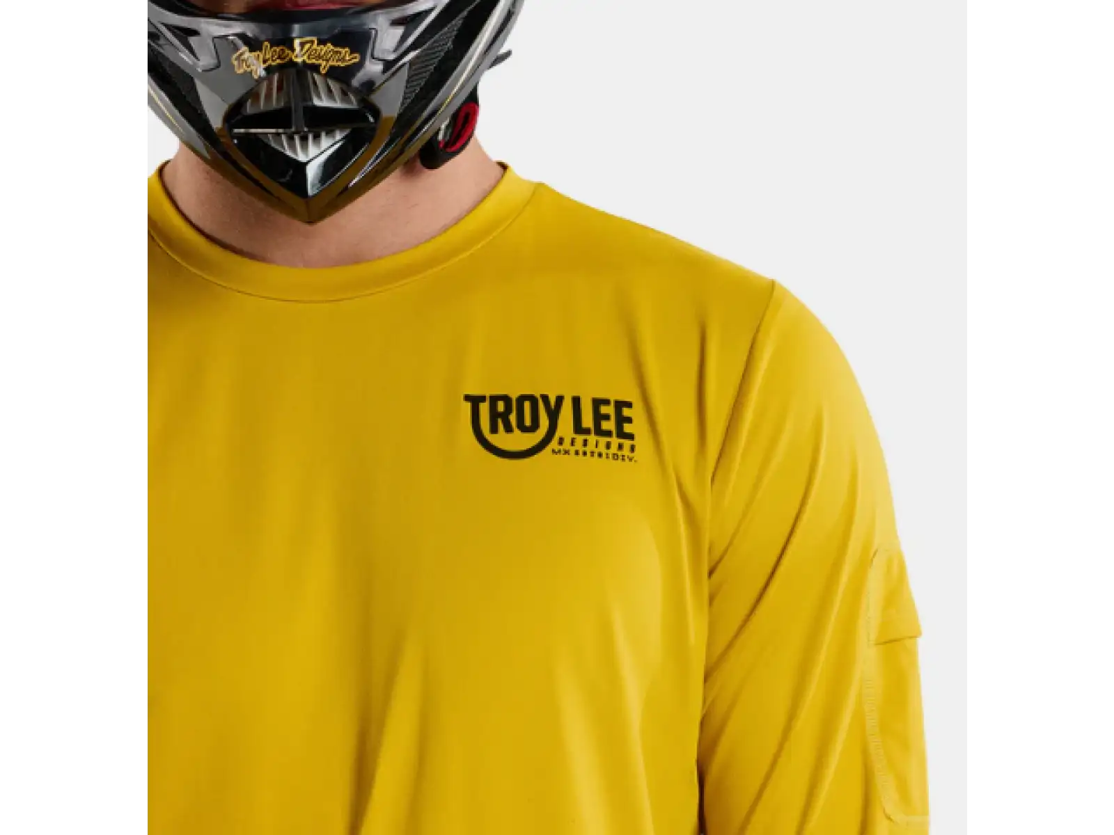 Troy Lee Designs Ruckus Ride Tee męska koszulka z długim rękawem Eyez Safron