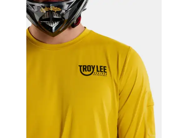 Troy Lee Designs Ruckus Ride Tee męska koszulka z długim rękawem Eyez Safron