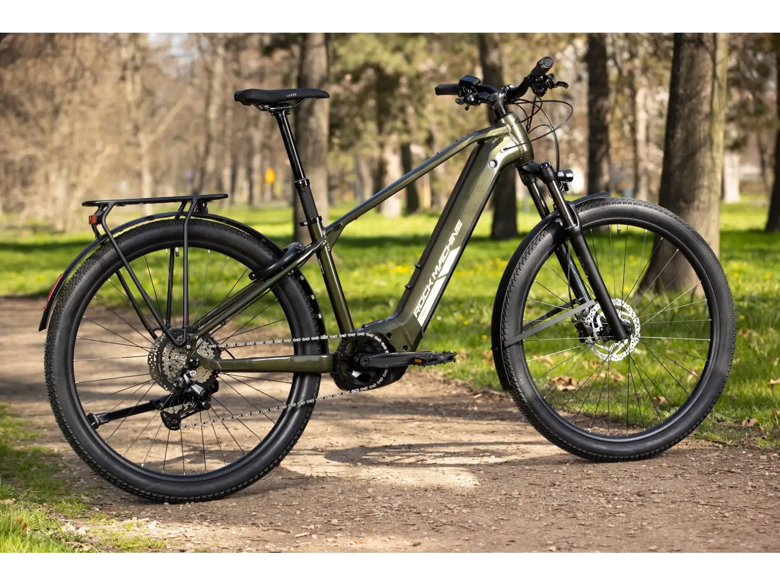 Rock Machine eBlizz B70T górski rower elektryczny Gloss Dark Forest