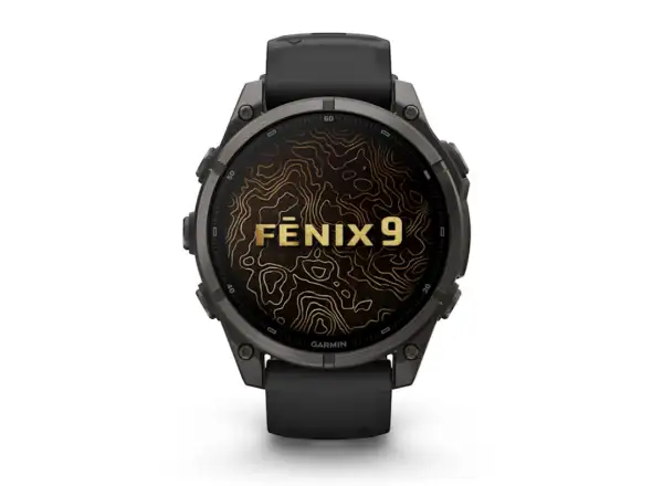 Garmin Fénix 9 – 47 mm smartwatch Carbon gray DLC Titanium/Black
