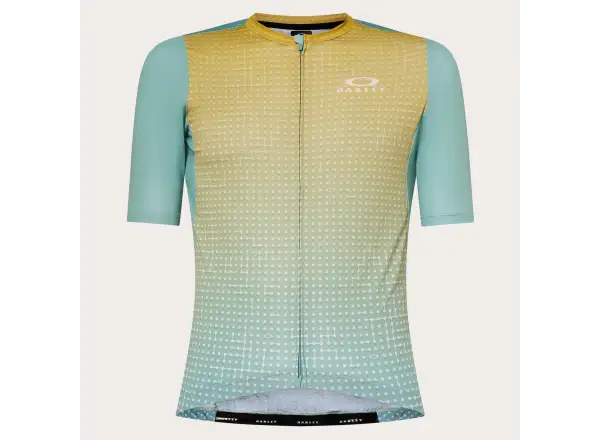 Oakley Endurance Dazzle Camo męski dres krótki rękaw AOP Monogram Pacific Sulf