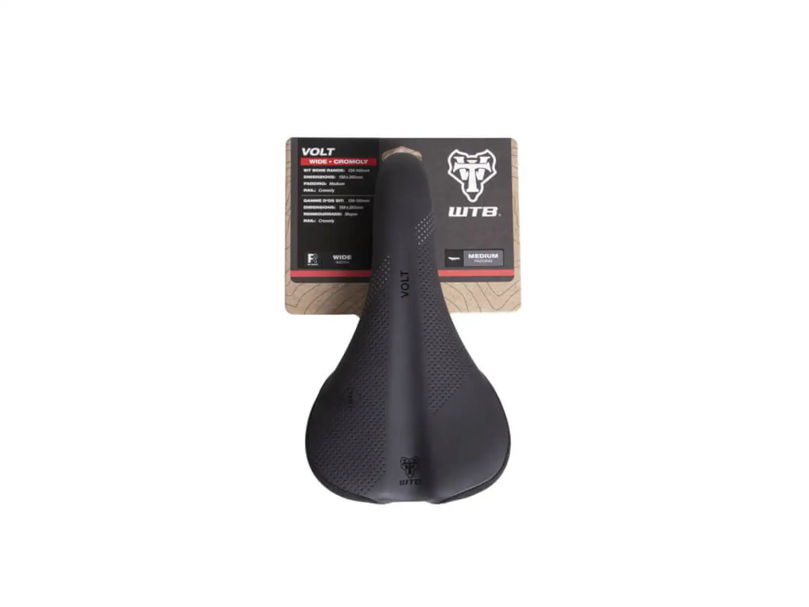 WTB Volt Cromoly Wide siodło czarna 150 mm