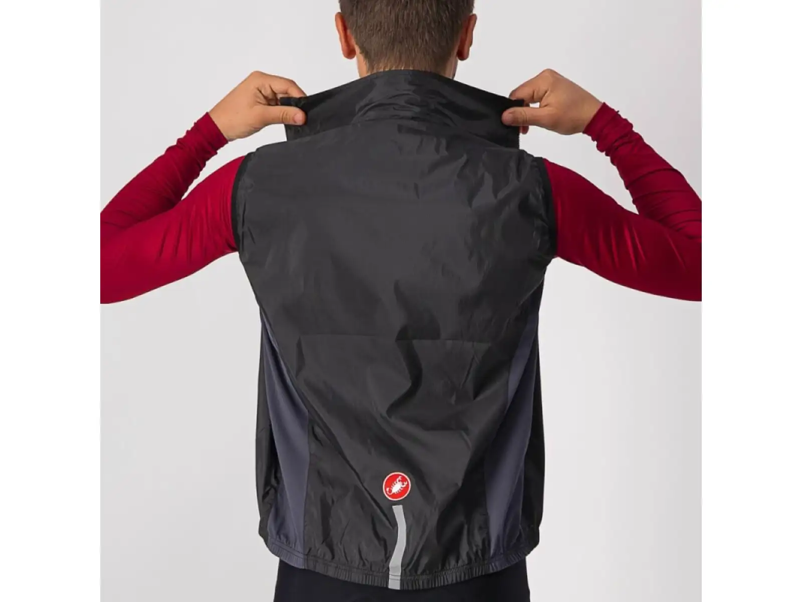 Castelli Squadra Stretch męska kamizelka Light Black/Dark Gray