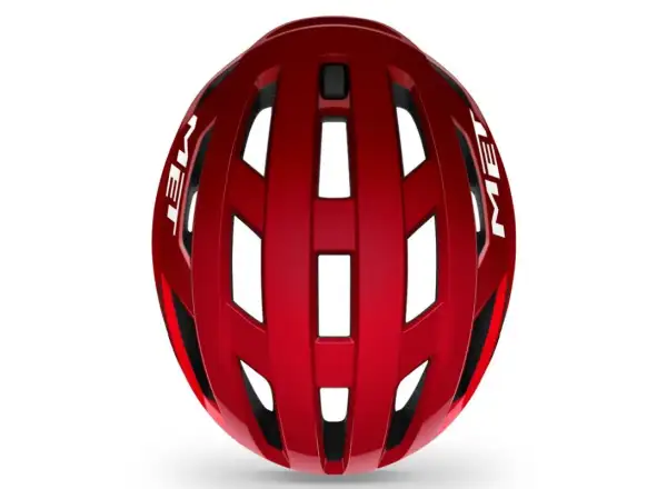 MET Vinci MIPS kask rowerowy czerwony metaliczny błyszczący