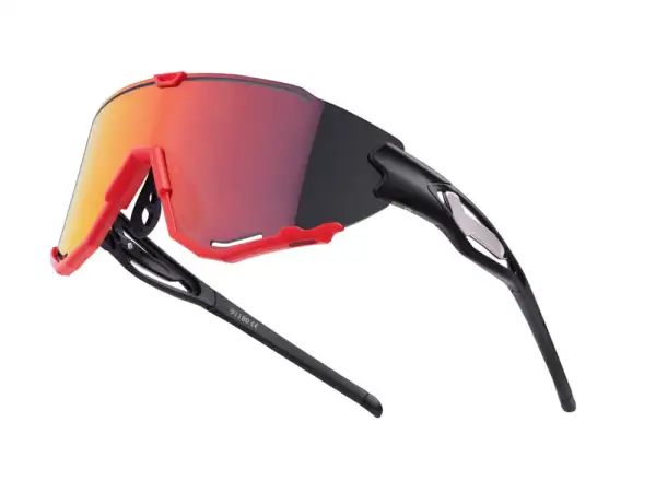 Force Creed okulary czarna/czerwona/czerwona revo szkła