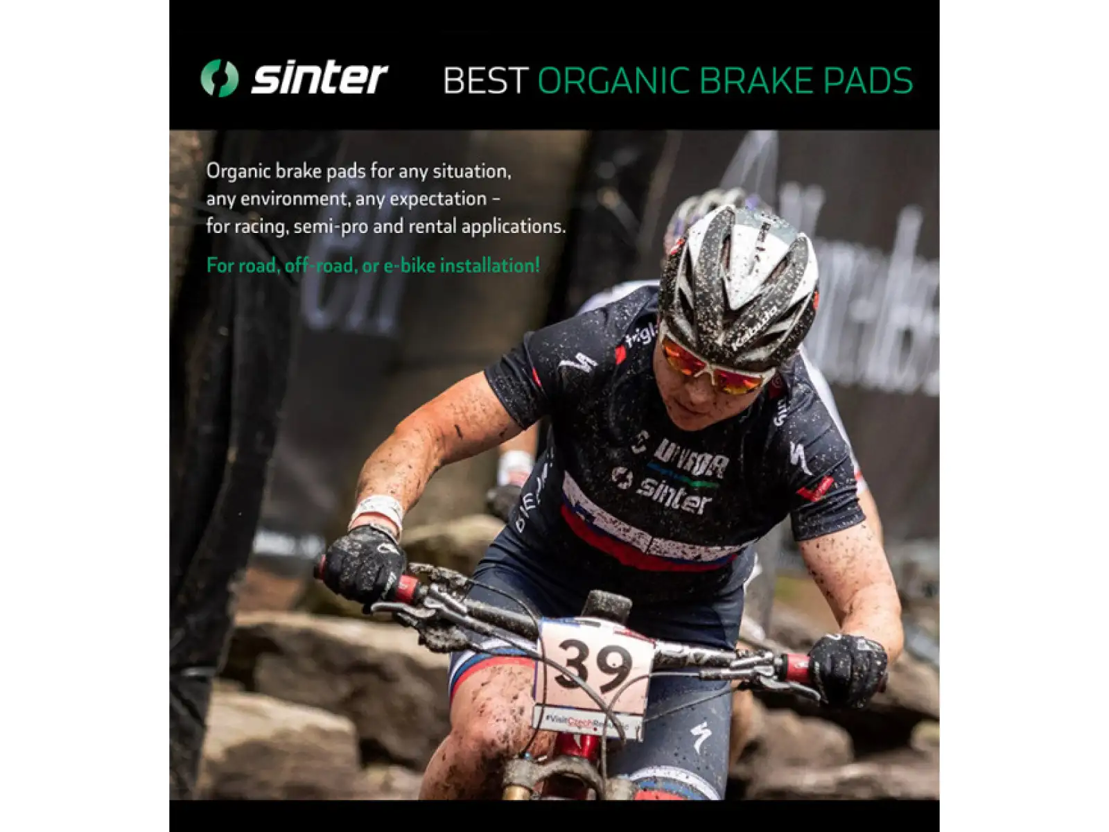 Sinter Shimano D Type klocki hamulcowe polimer niebieska