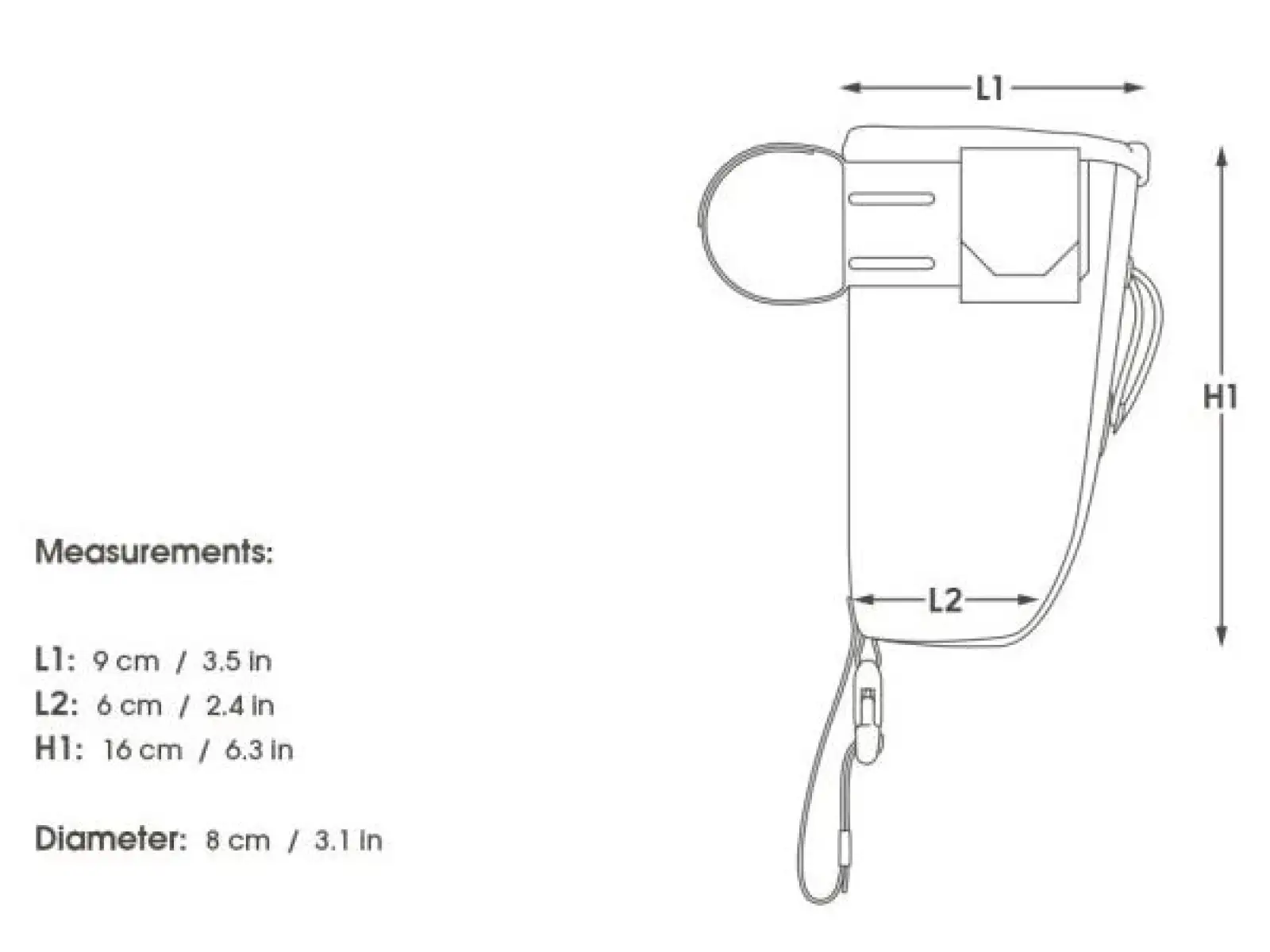 Apidura Backcountry Food Pouch 0,8 l torba na kierownicę
