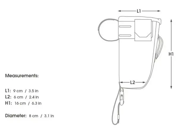 Apidura Backcountry Food Pouch 0,8 l torba na kierownicę
