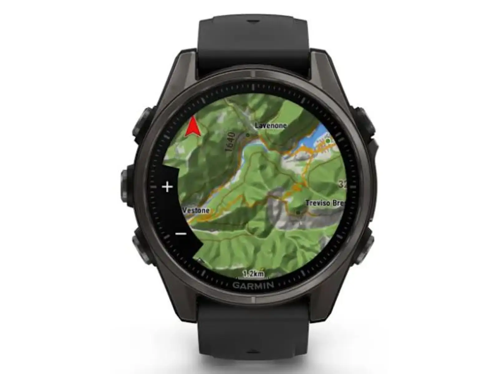 Garmin fenix 8 - 43 mm AMOLED Sapphire inteligentny zegarek Carbon titanium Black/Pebble grey