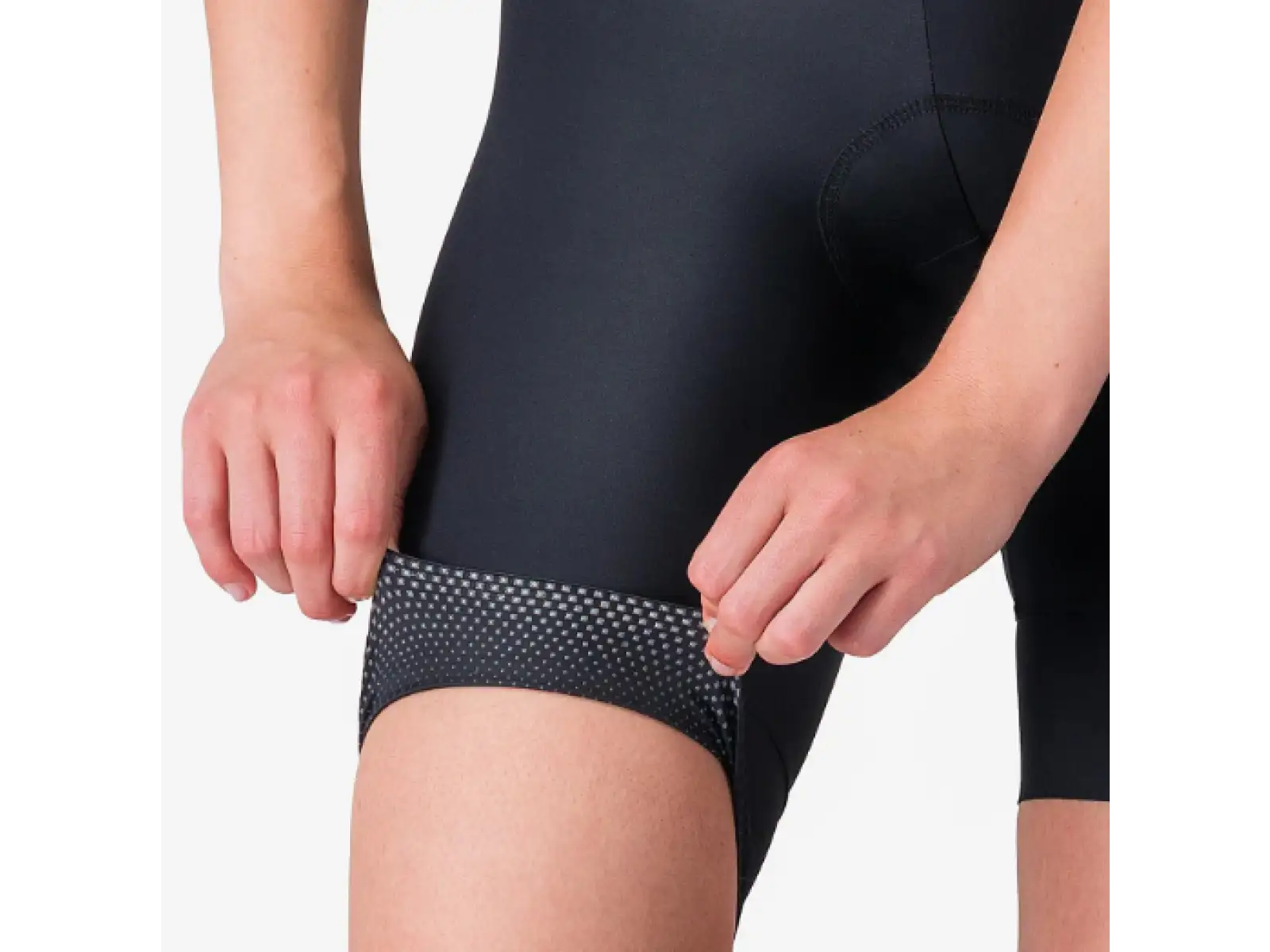 Castelli Prima 2 DT damskie spodenki rowerowe na szelkach Black/Black