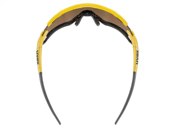 Uvex Sportstyle 228 okulary rowerowe Sunbee Black Mat/Mirror Yellow