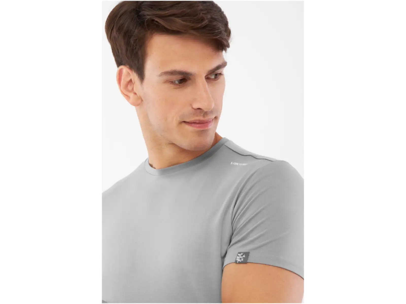 Viking Lenta Bamboo męska koszulka z krótkim rękawem Grey