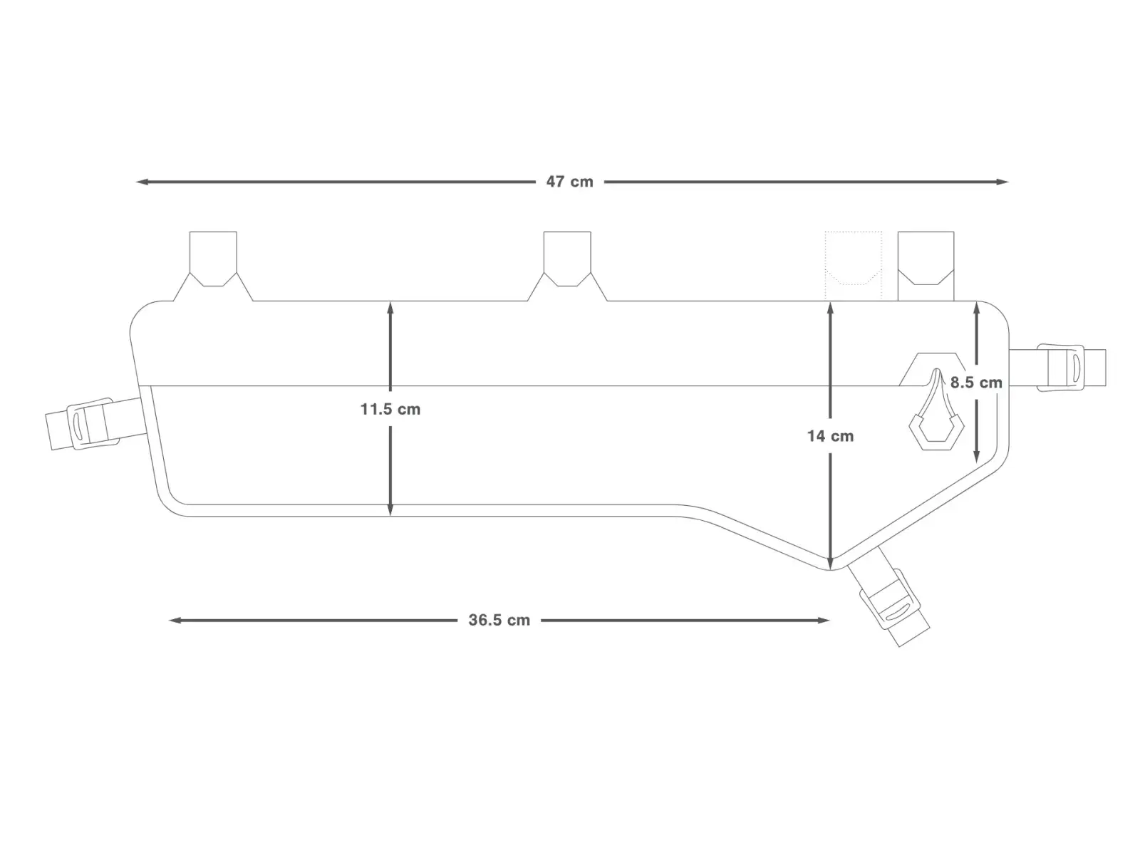 Apidura Expedition Frame Pack Tall 5 l torba ramowa
