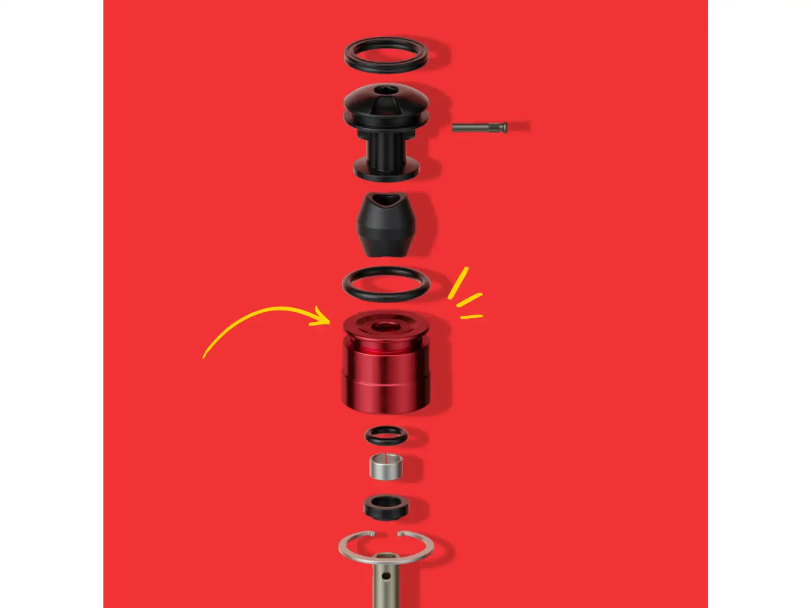 Rock Shox Zestaw do modernizacji sprężyny powietrznej - DebonAir C1 140mm PIKE B1+/REVELATION A1+ (2018+)