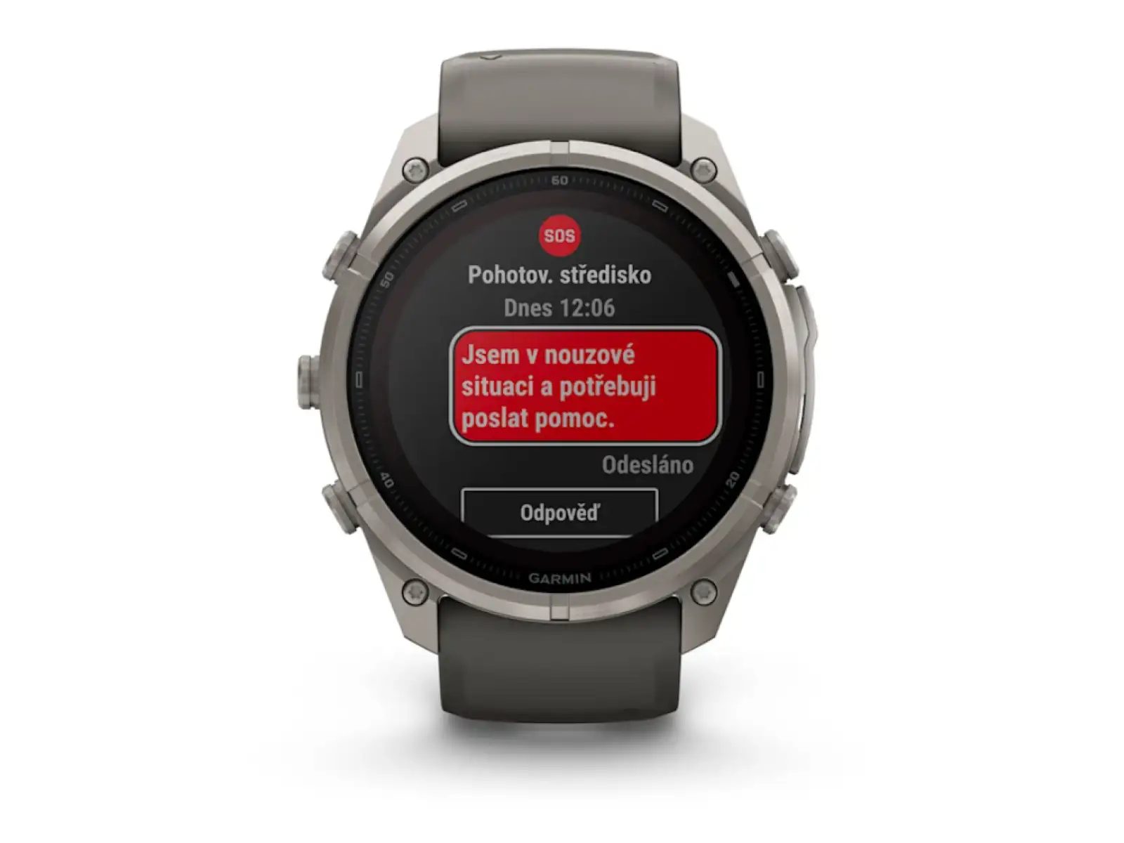 Garmin Fénix 9 Pro inReach Solar 51 mm inteligentny zegarek Titanium Pebble Gray/Silver Gray