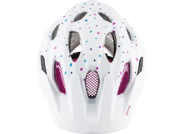 Alpina Carapax Jr. dziecięcy kask white polka dots