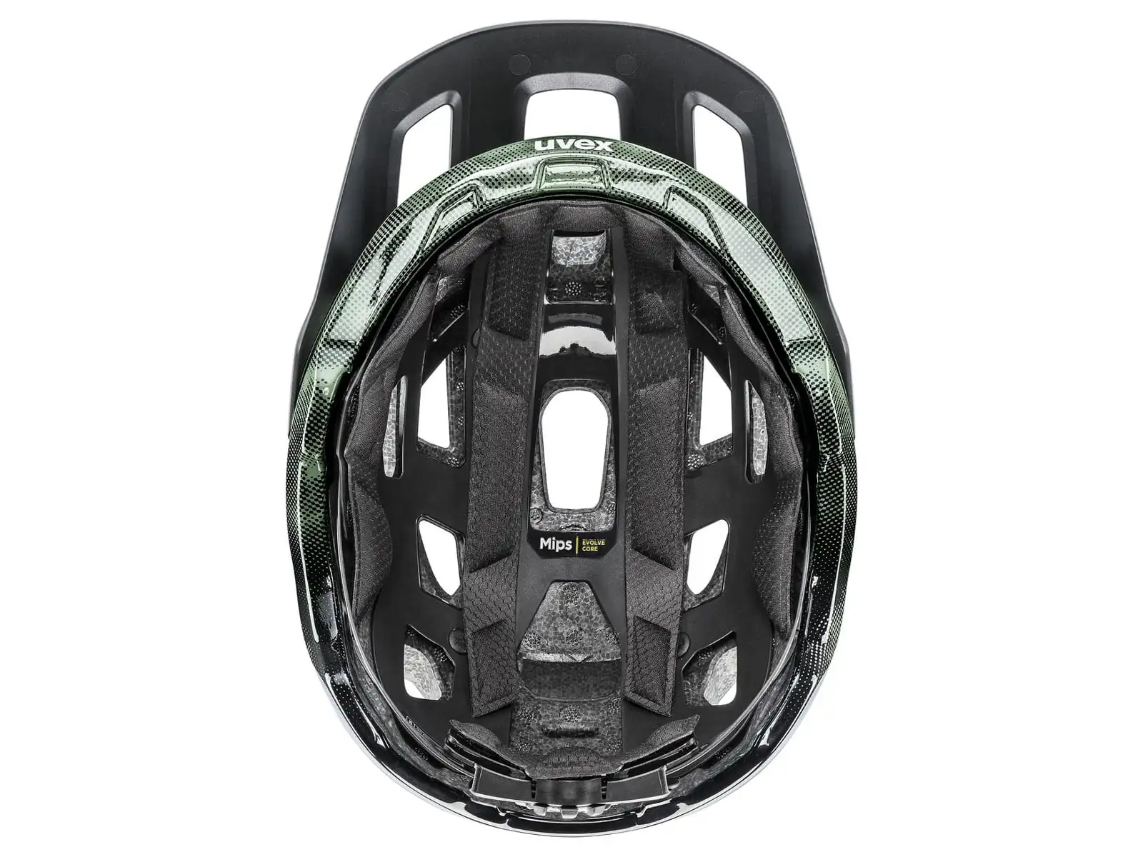 Uvex React Mips kask Moss Green/Black Matt