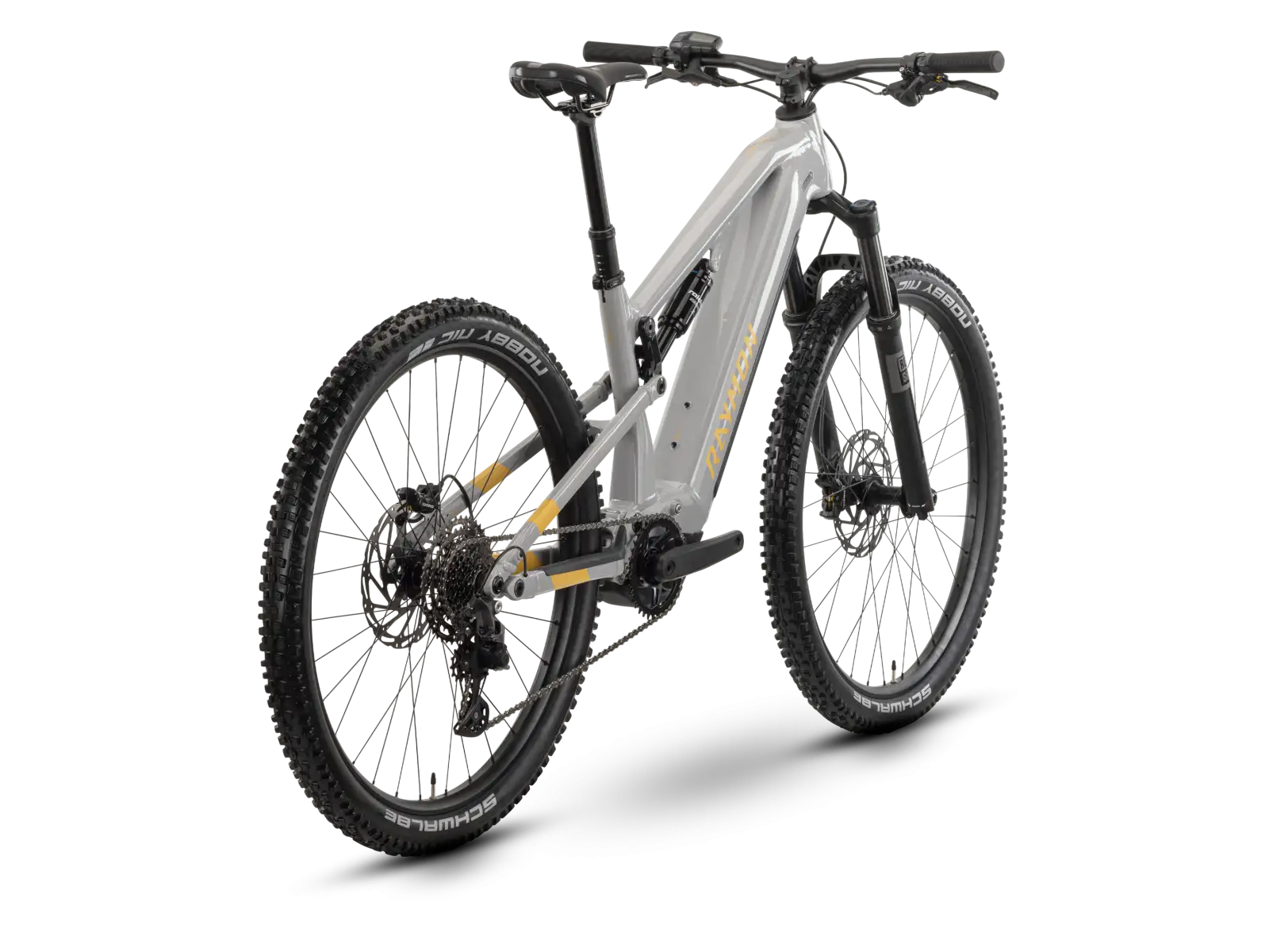 Raymon Trailray 120 Pro w pełni amortyzowany rower elektryczny timelessgrey/mustard