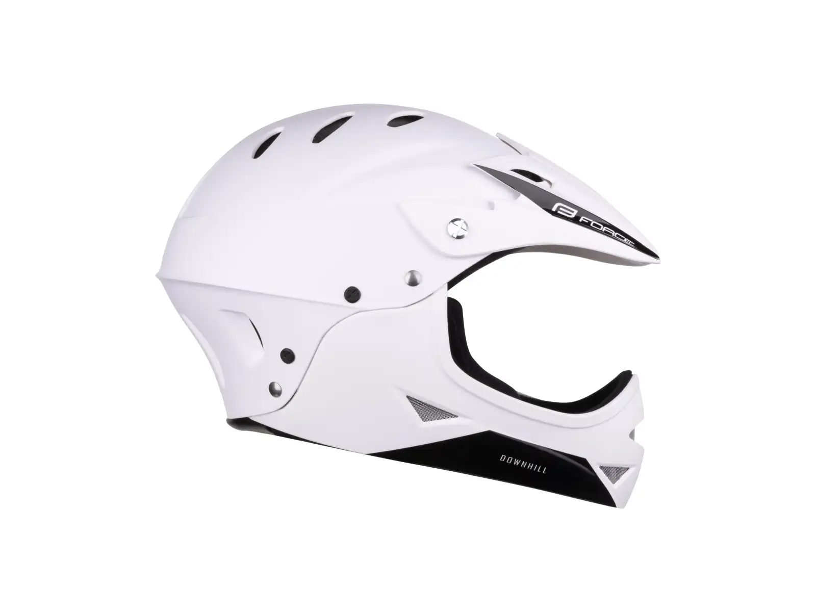 Force Downhill Junior kask biała matowa