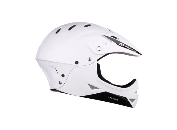 Force Downhill Junior kask biała matowa