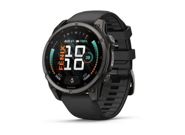 Garmin Fénix 9 – 47 mm smartwatch Carbon gray DLC Titanium/Black