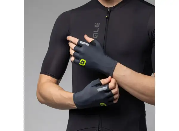 Alé Cima rękawiczki rowerowe krótkie Grey