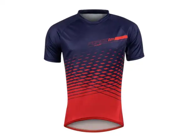 Force Angle MTB męska koszulka krótki rękaw modra/czerwona